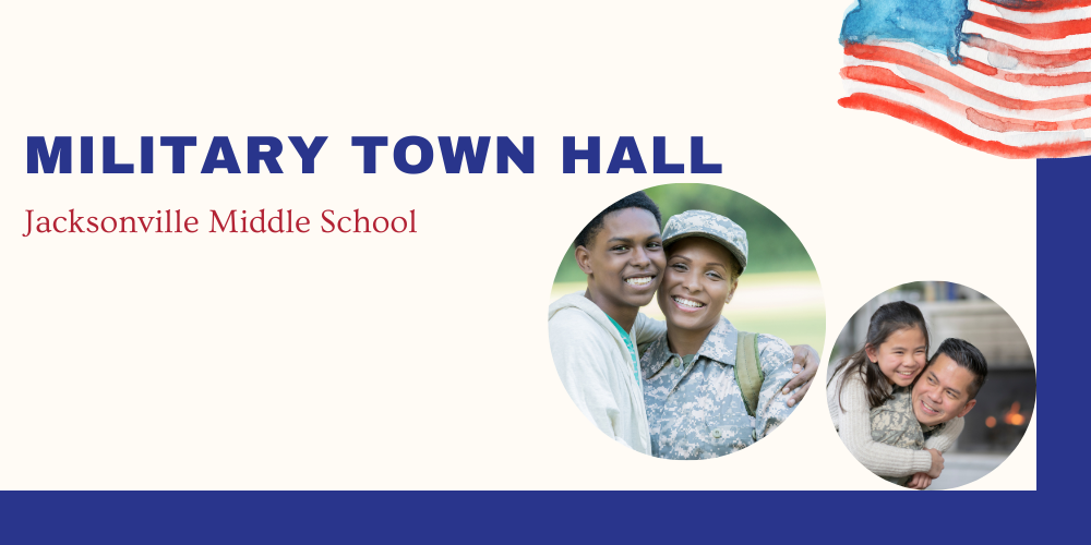 military town hall happening at jms on july 18