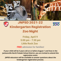 JNPSD 2021-22 Kindergarten Registration Zoo Night